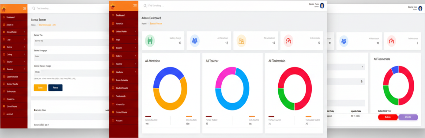 School website home page design by Sriedu