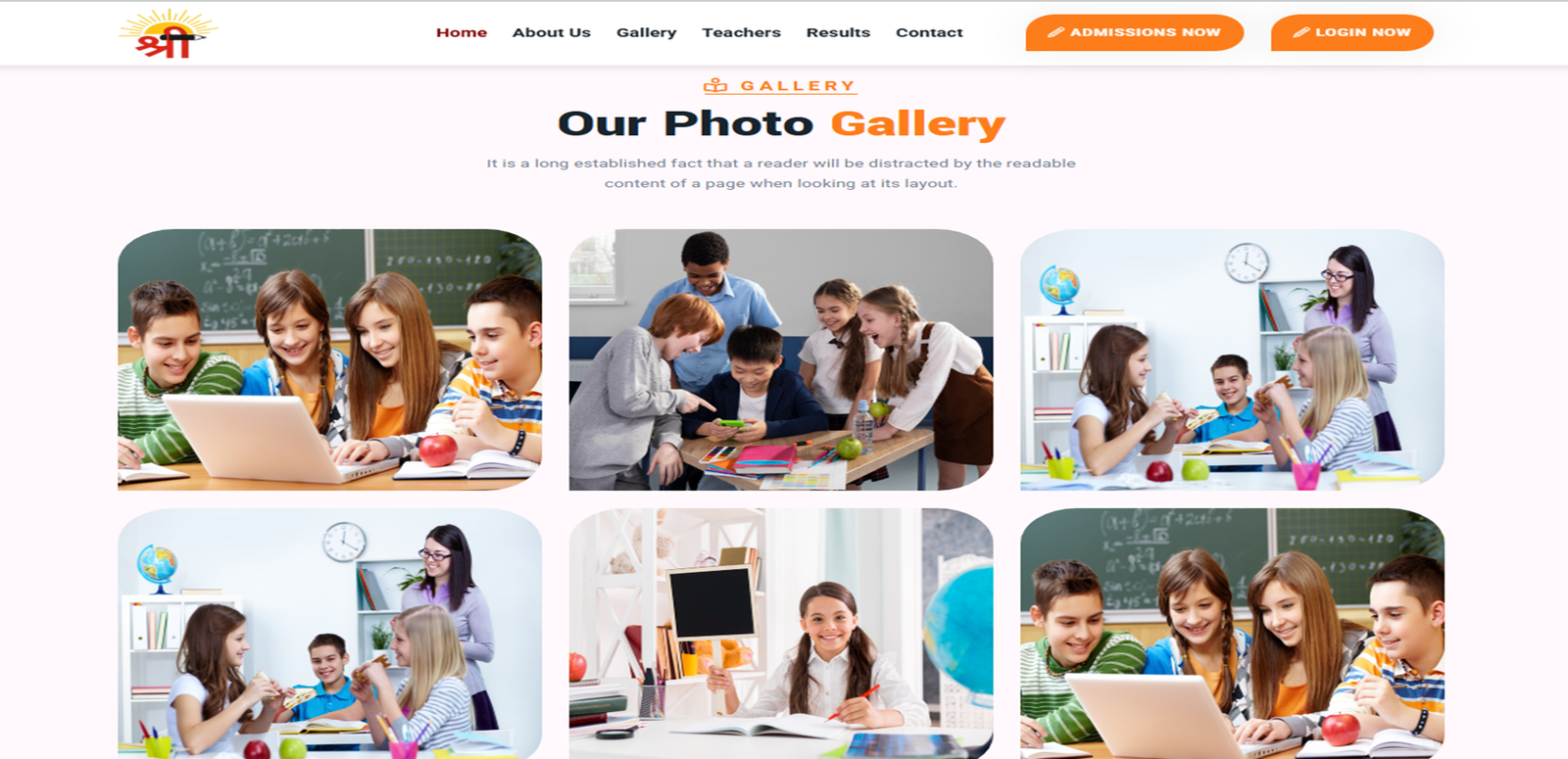 School Management Website