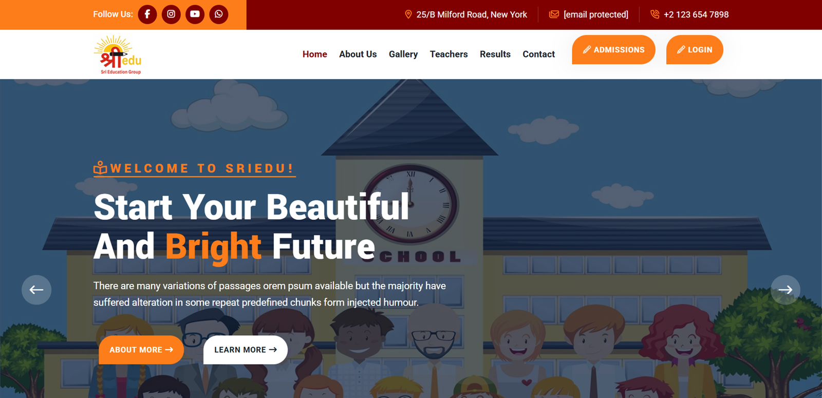 School Management Website