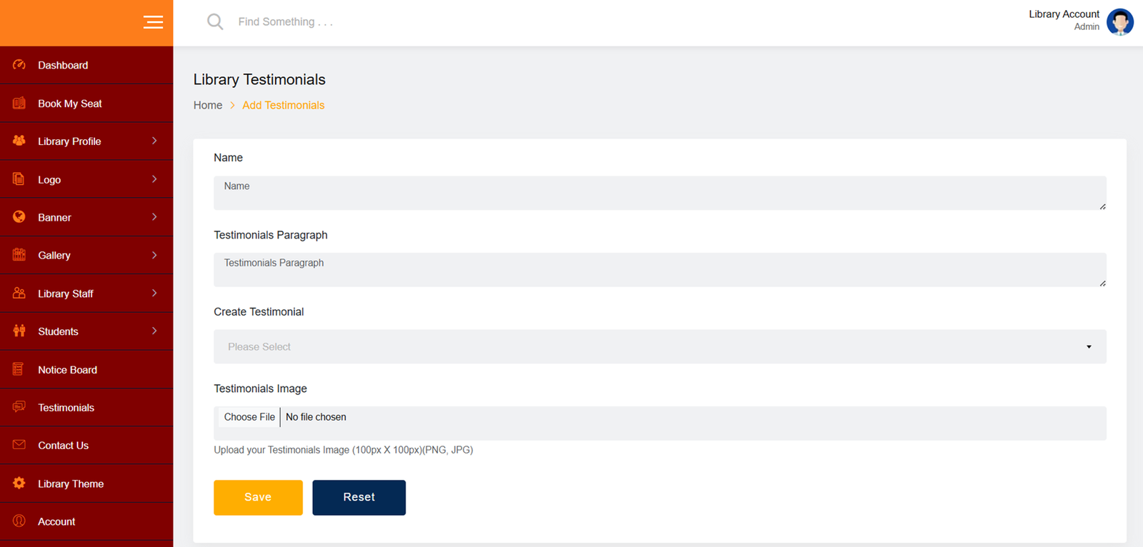 Library Management Website